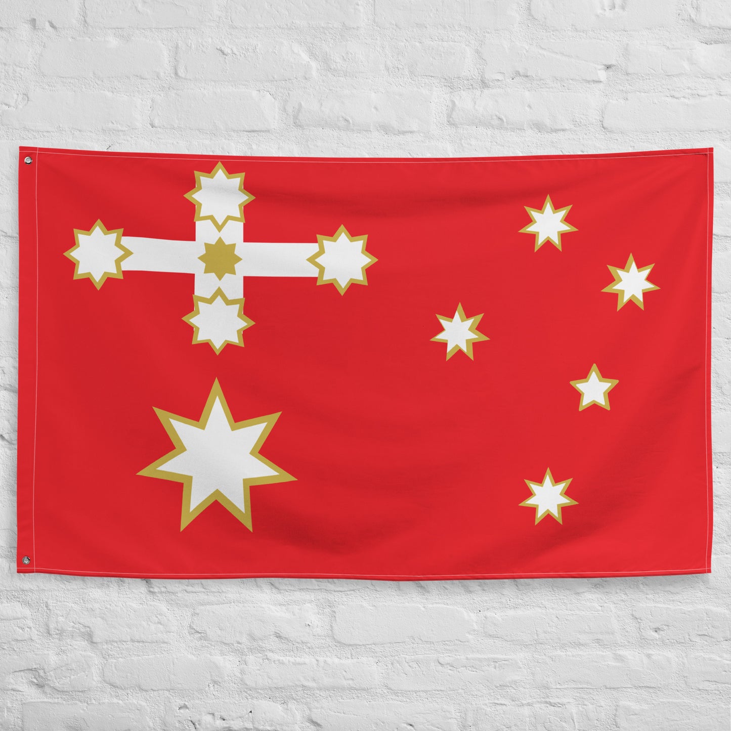 Peoples Red and Gold Flag