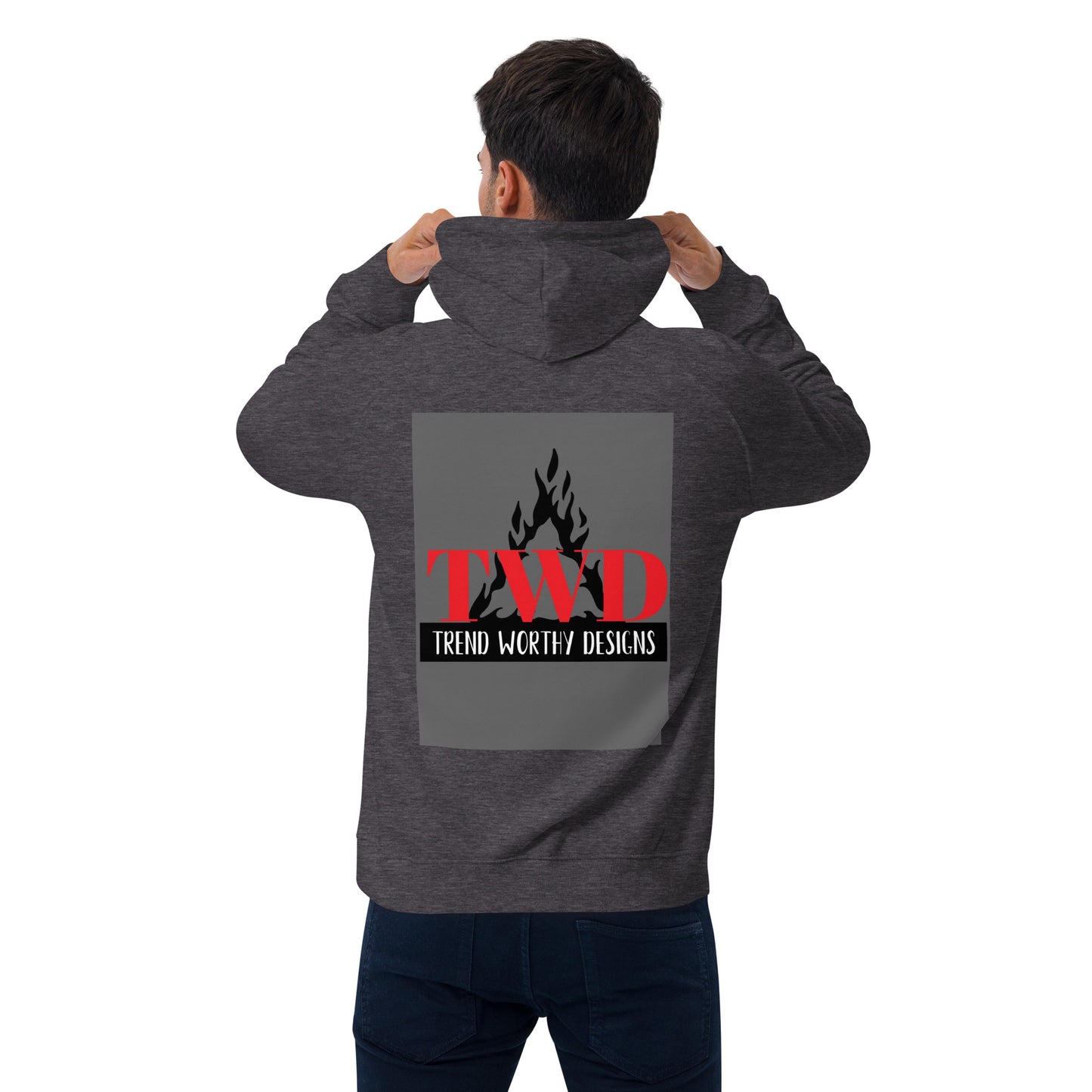 Never Bow Unisex eco raglan hoodie