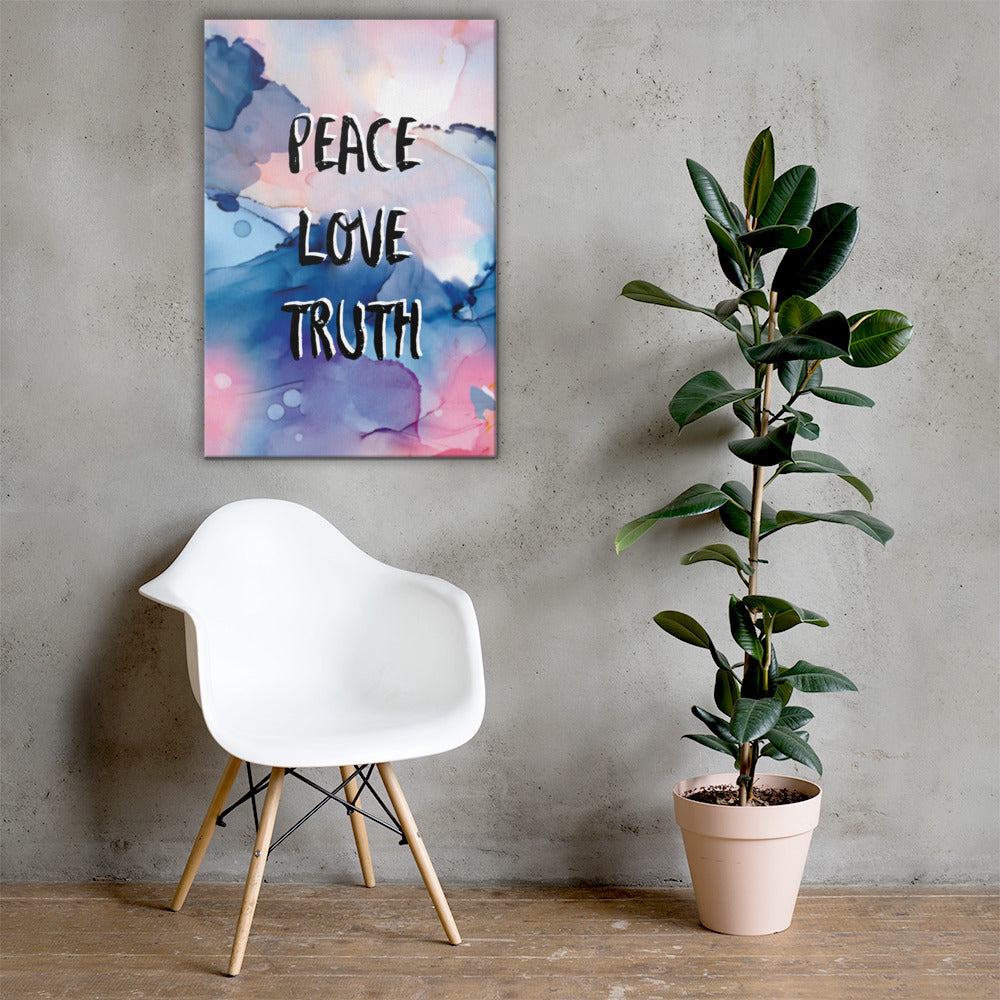 PEACE LOVE TRUTH Canvas