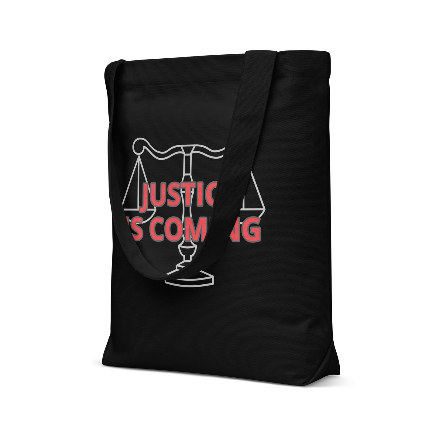 JUSTICE IS COMING Cotton tote bag