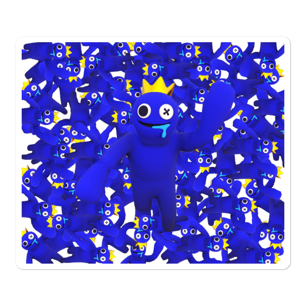 Blue from rainbow friends kids Bubble-free stickers