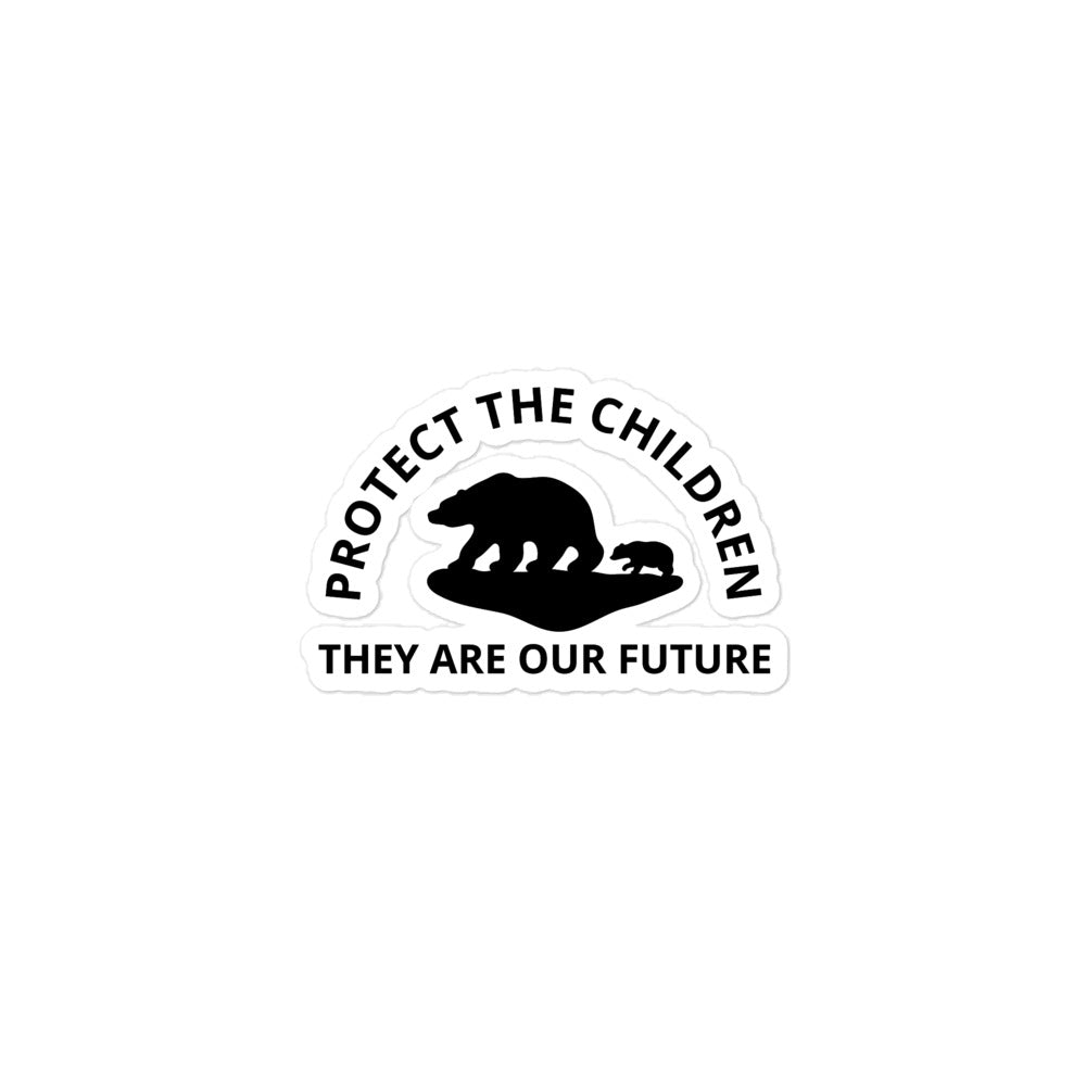 PROTECT THE CHILDREN Bubble-free stickers