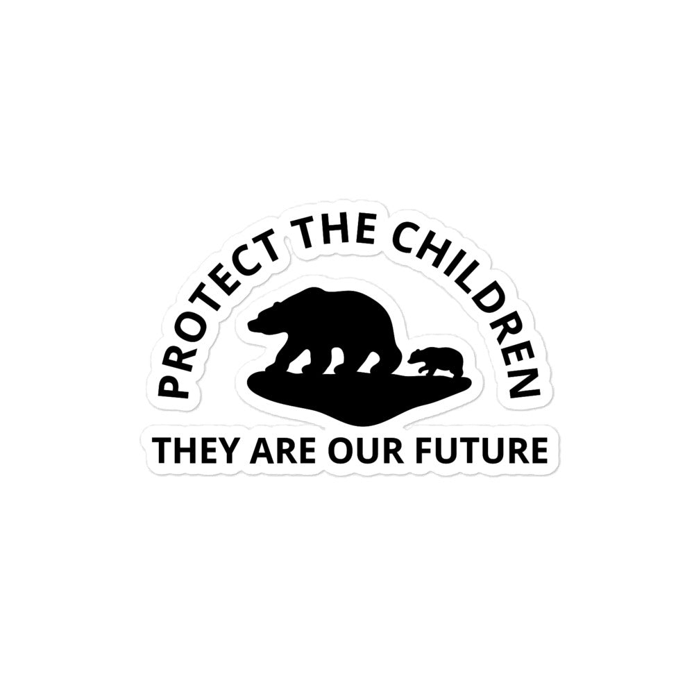 PROTECT THE CHILDREN Bubble-free stickers