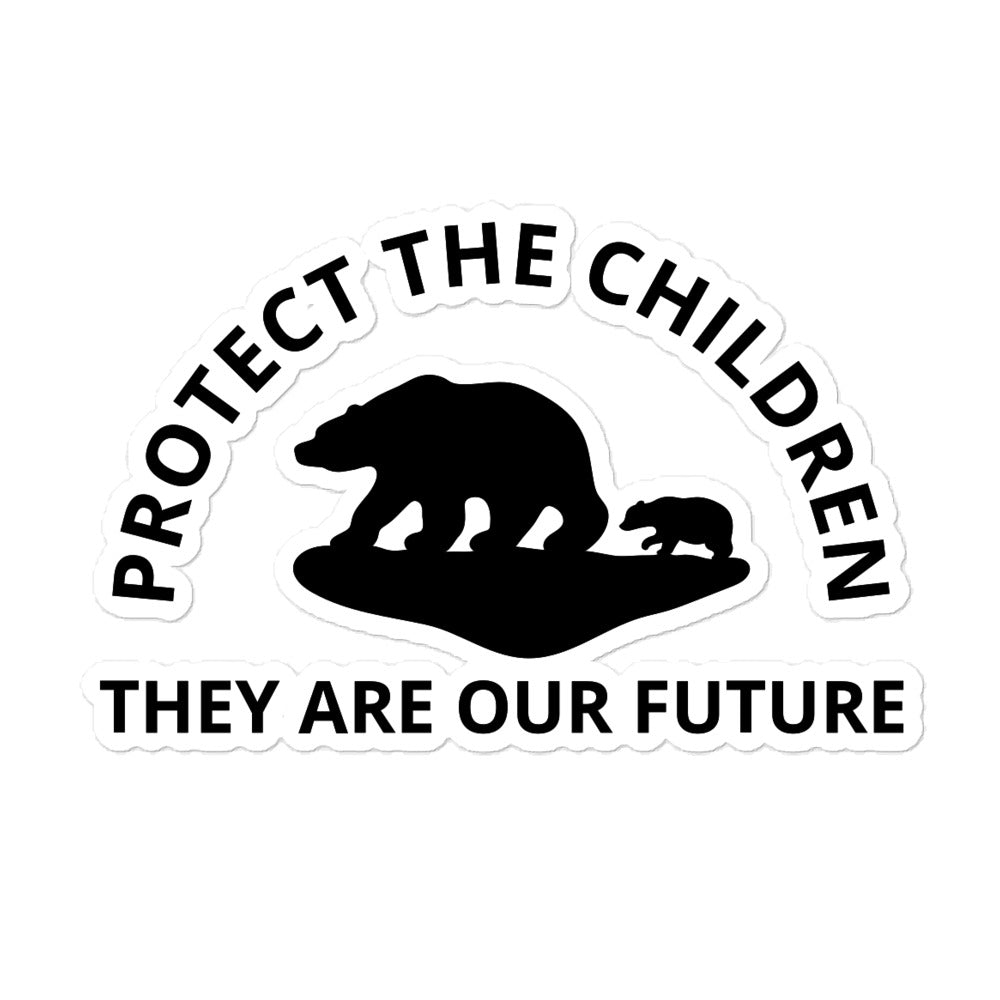 PROTECT THE CHILDREN Bubble-free stickers