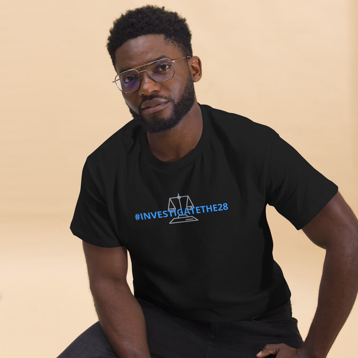 INVESTIGATETHE28 Men's classic tee