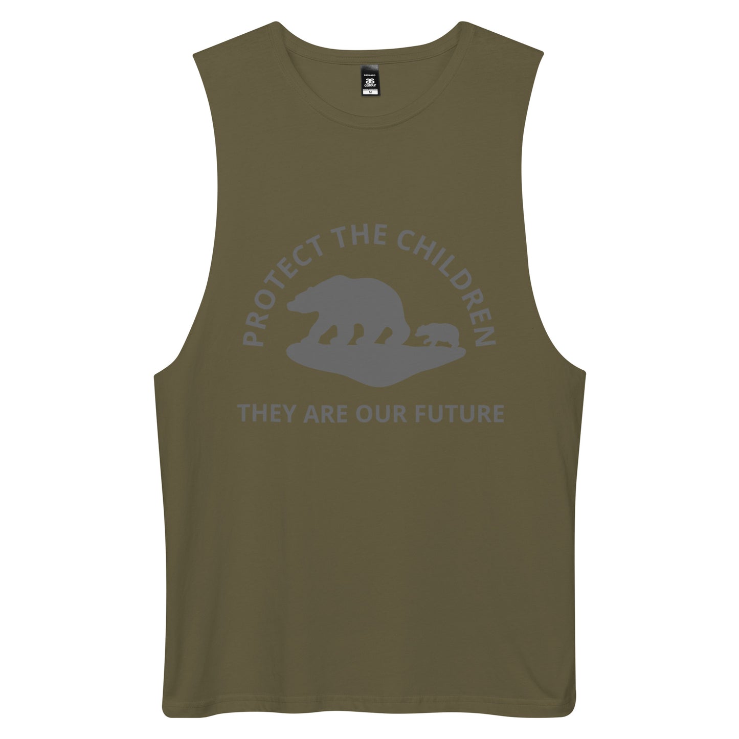 TWD PROTECT THE CHILDREN Men’s drop arm tank top