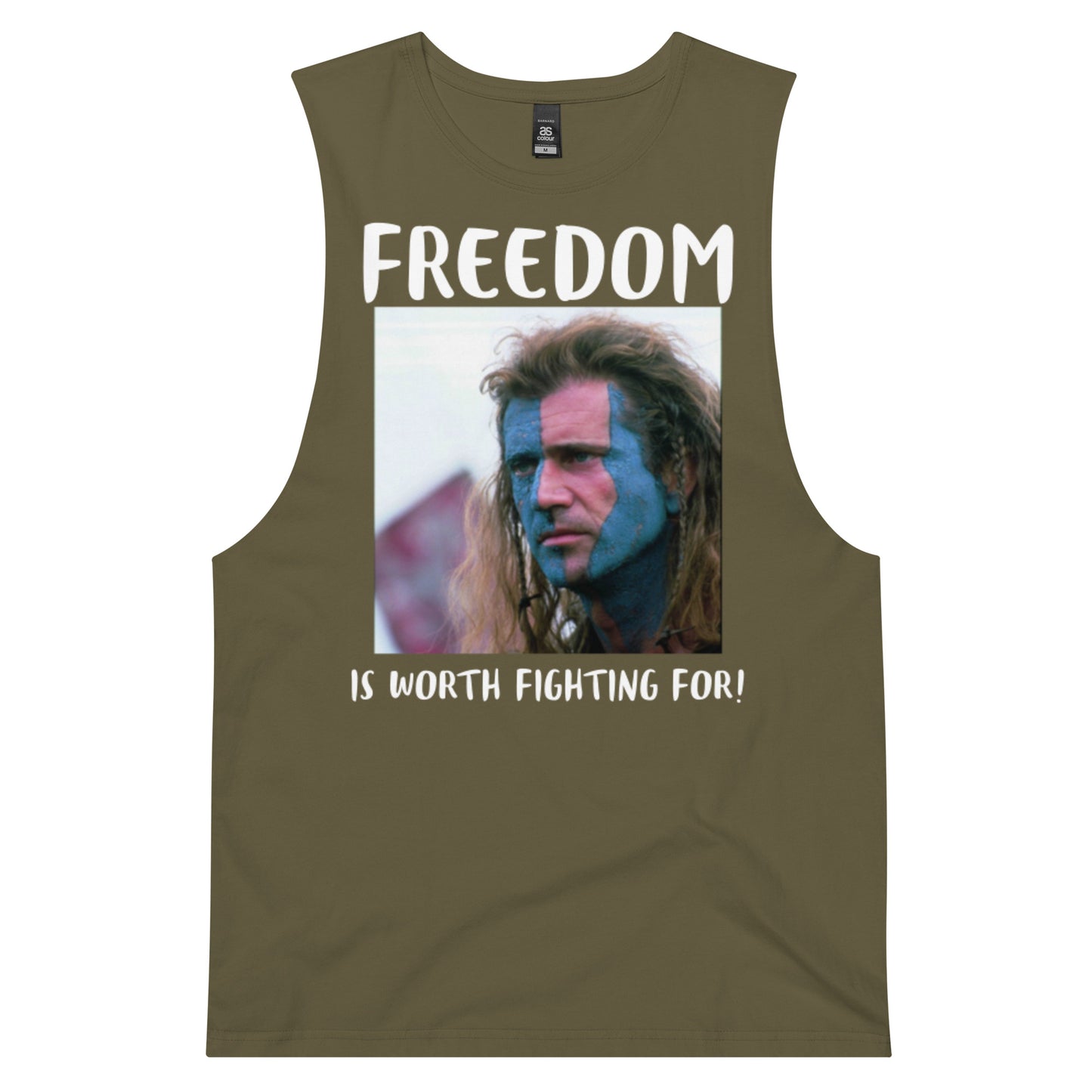 FREEDOM IS Men’s drop arm tank top