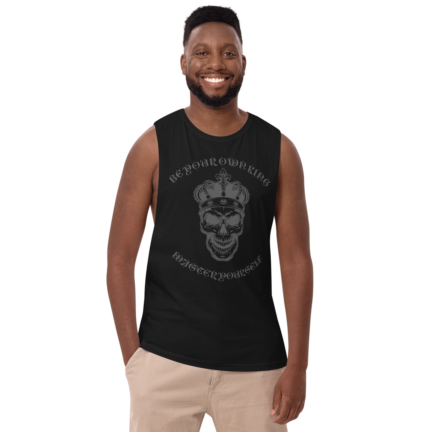 BYO KING Men’s drop arm tank top