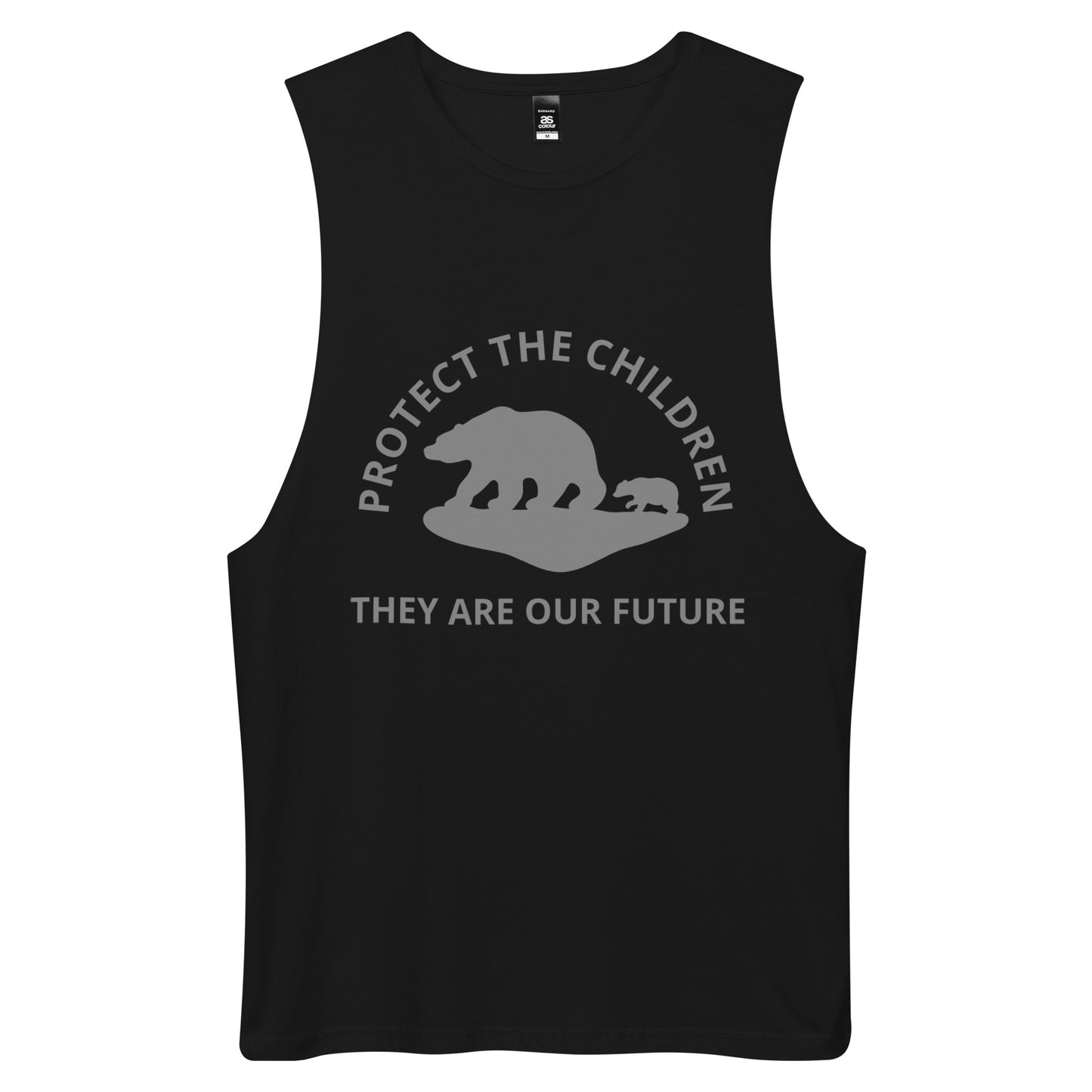 TWD PROTECT THE CHILDREN Men’s drop arm tank top