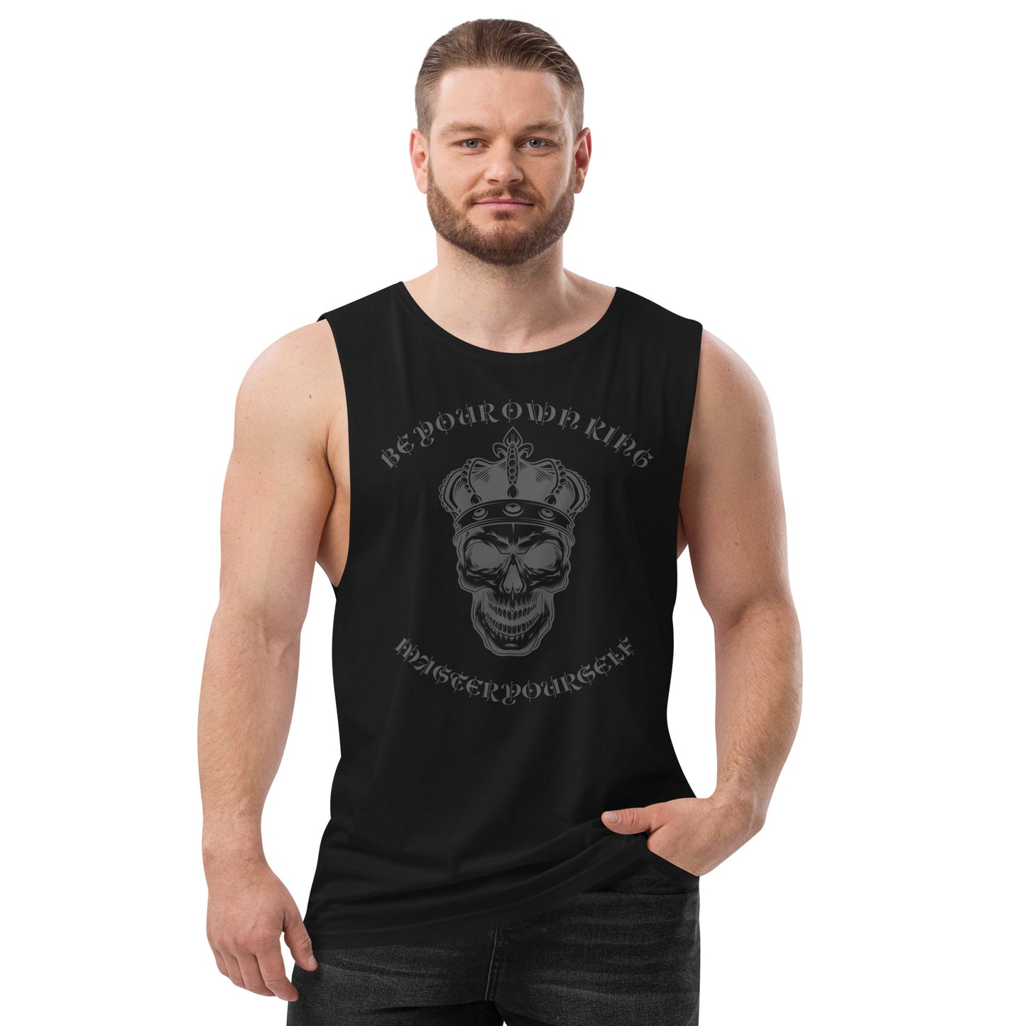 BYO KING Men’s drop arm tank top