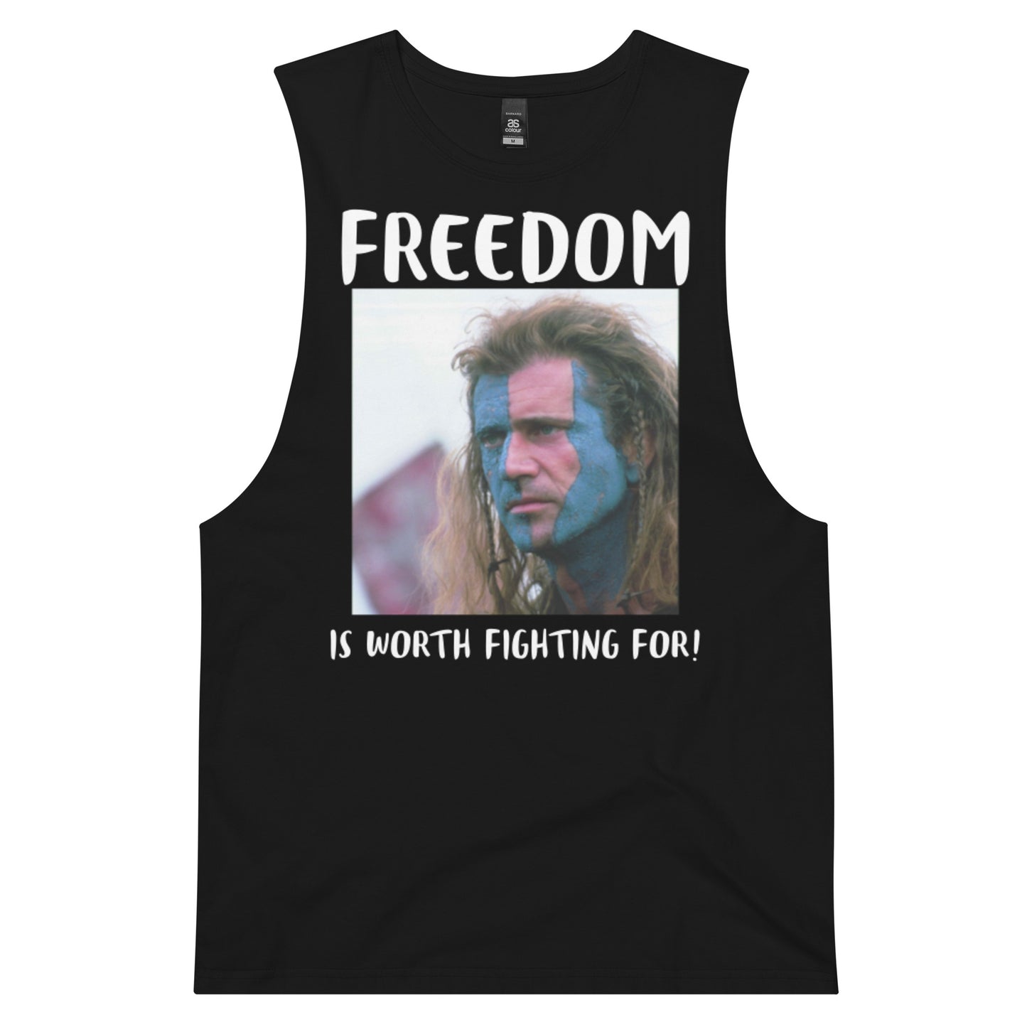 FREEDOM IS Men’s drop arm tank top
