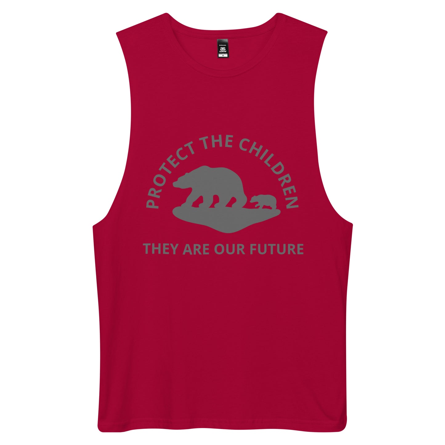 TWD PROTECT THE CHILDREN Men’s drop arm tank top