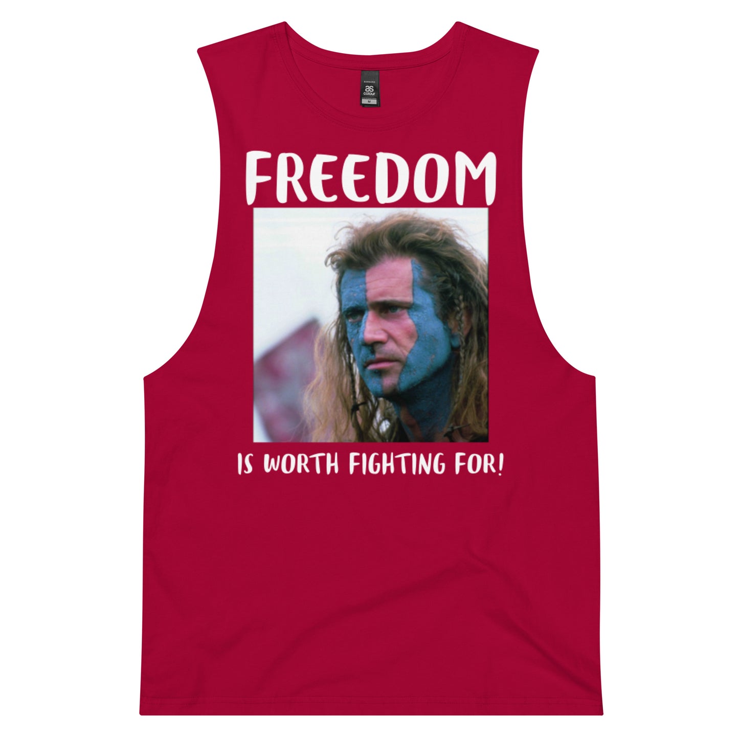 FREEDOM IS Men’s drop arm tank top