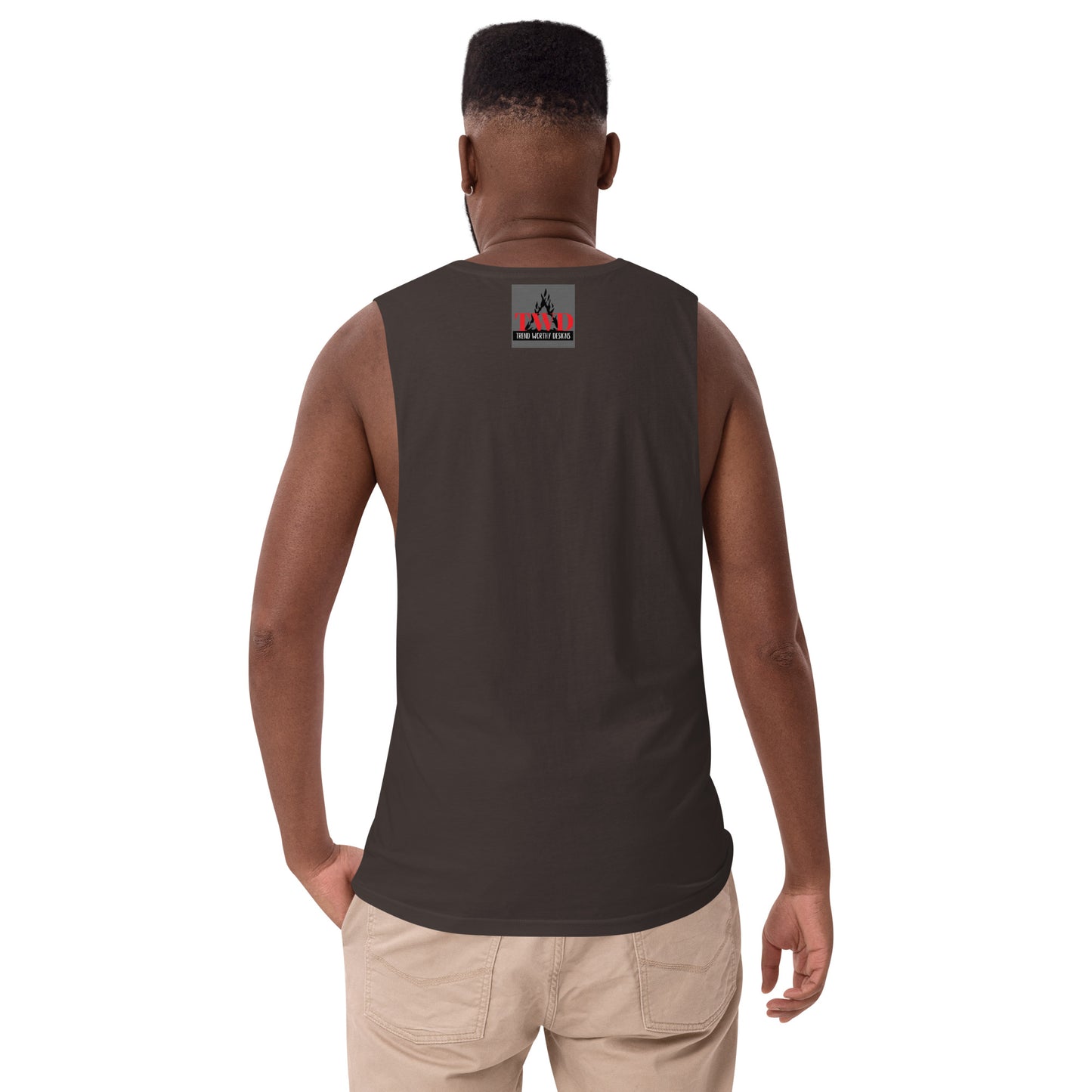JUSTICE IS COMING Men’s drop arm tank top