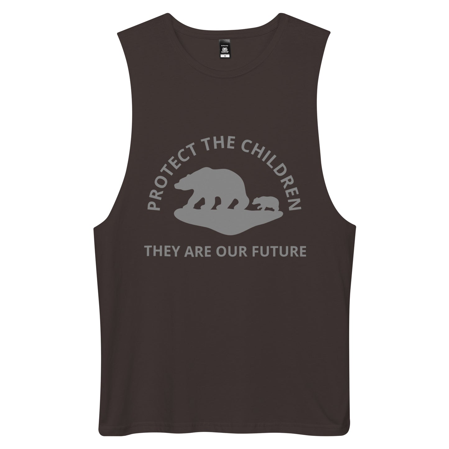 TWD PROTECT THE CHILDREN Men’s drop arm tank top