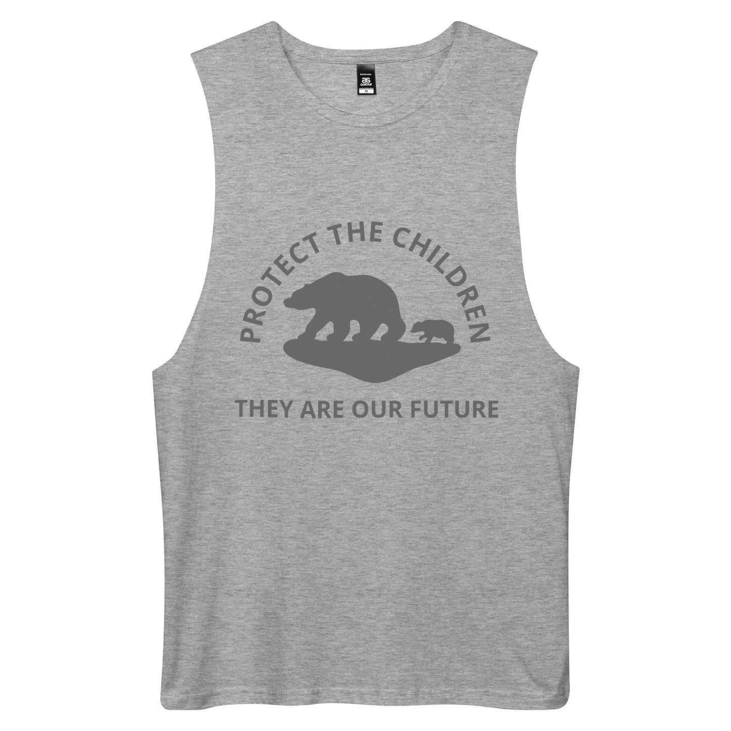 TWD PROTECT THE CHILDREN Men’s drop arm tank top