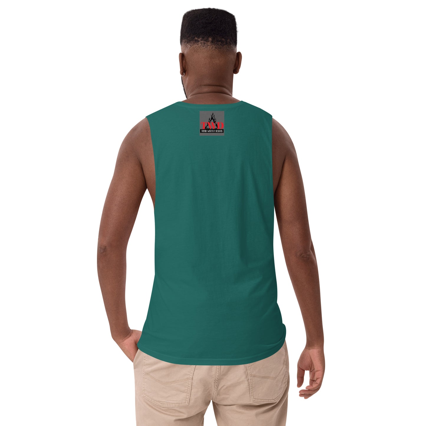 JUSTICE IS COMING Men’s drop arm tank top