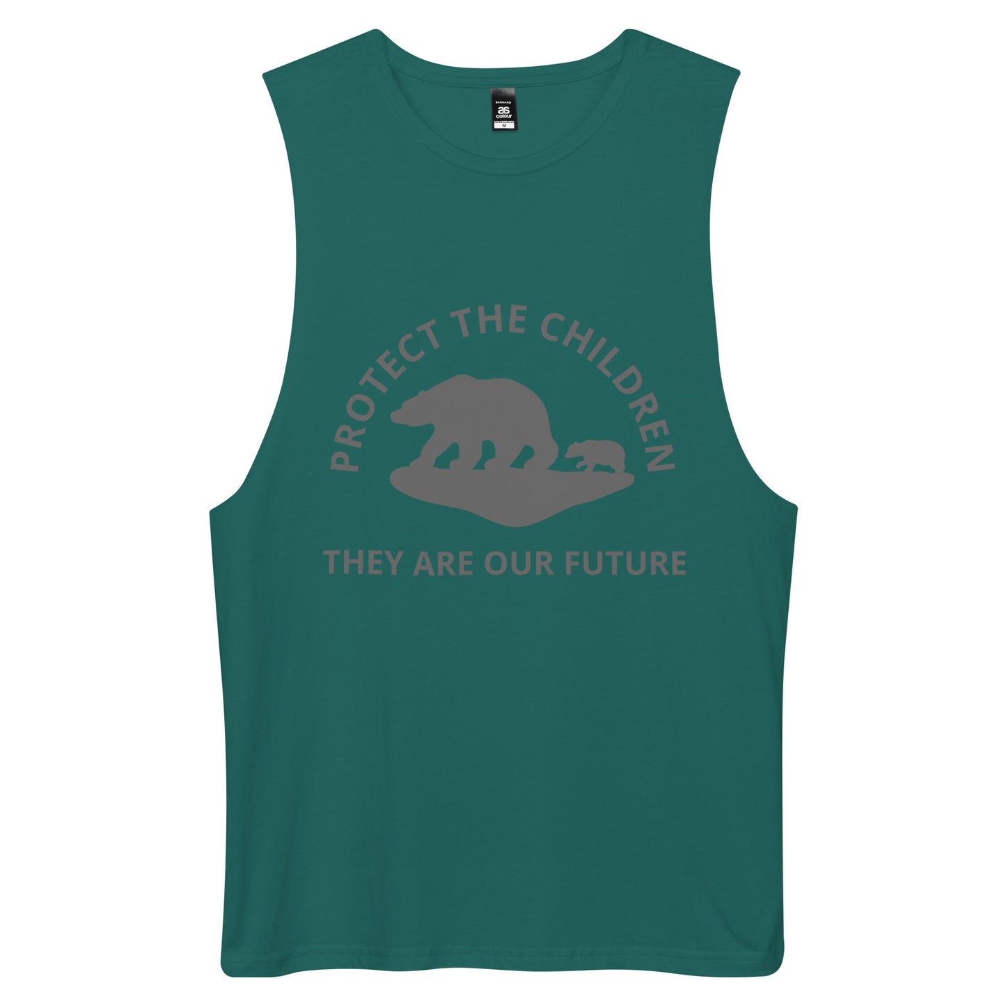 TWD PROTECT THE CHILDREN Men’s drop arm tank top