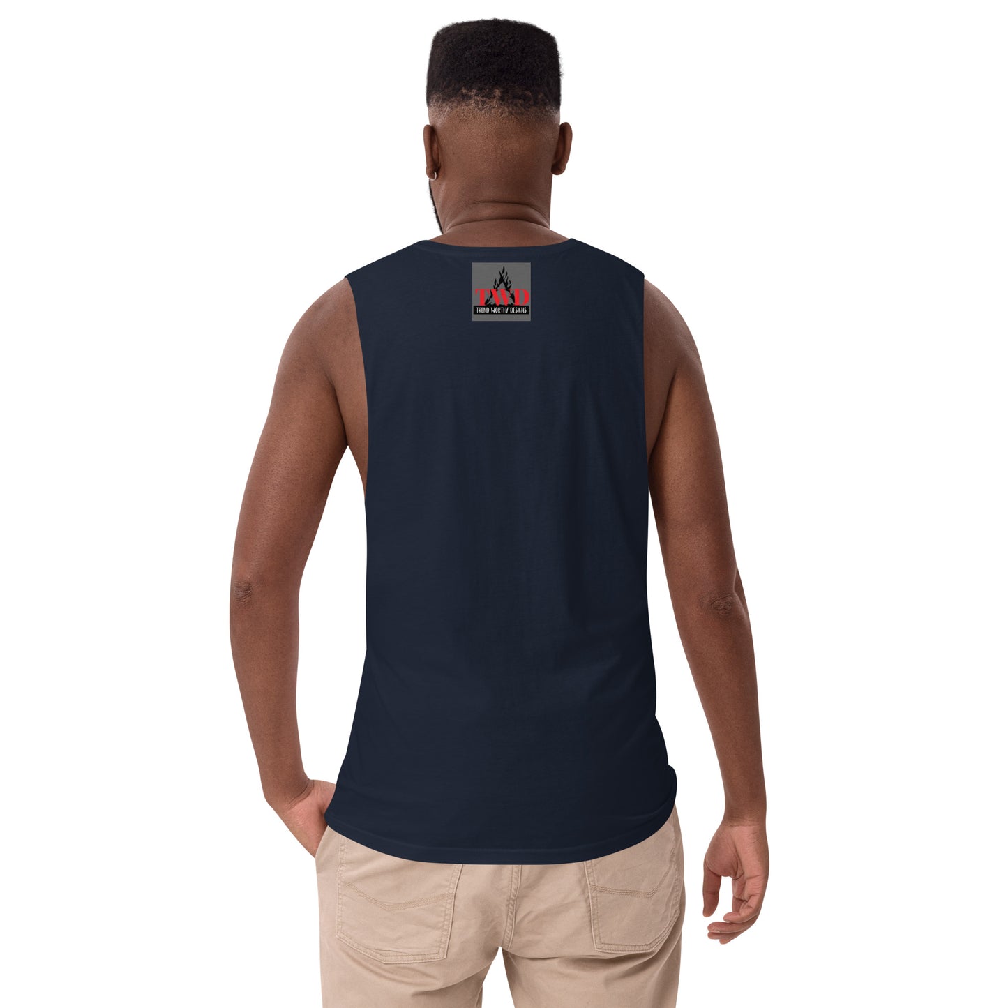 JUSTICE IS COMING Men’s drop arm tank top