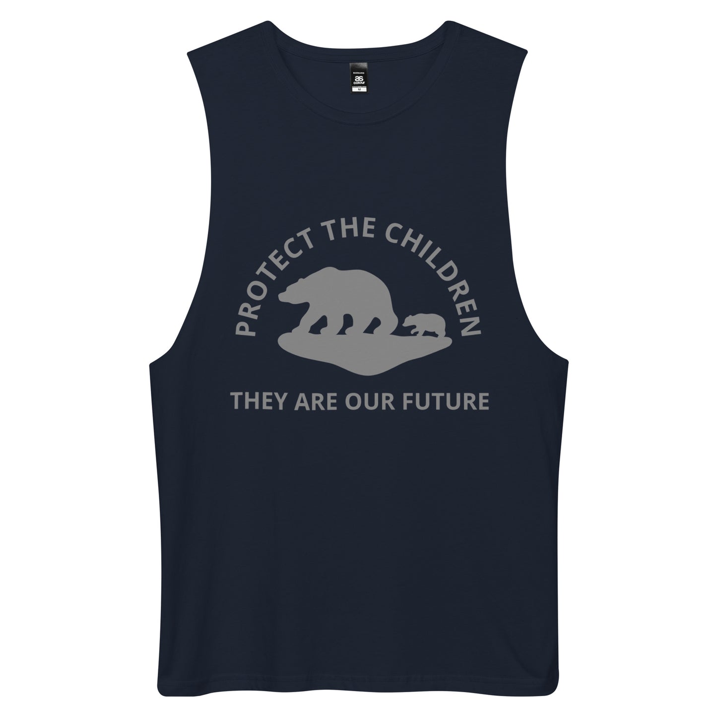 TWD PROTECT THE CHILDREN Men’s drop arm tank top