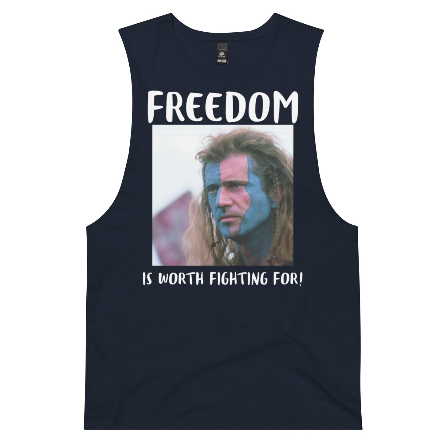 FREEDOM IS Men’s drop arm tank top
