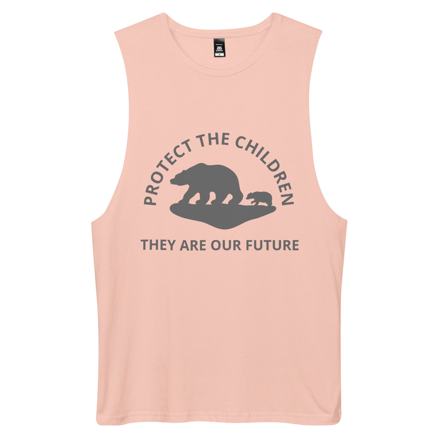 TWD PROTECT THE CHILDREN Men’s drop arm tank top