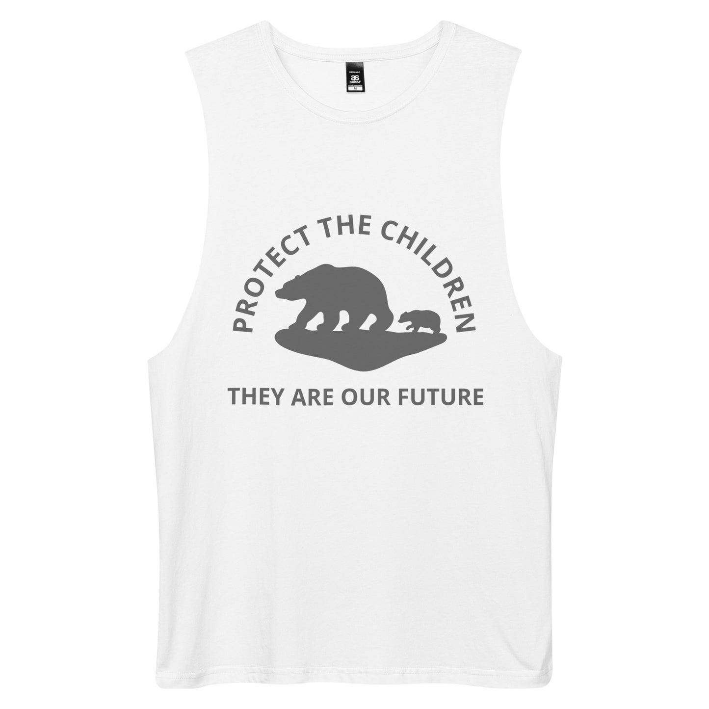 TWD PROTECT THE CHILDREN Men’s drop arm tank top