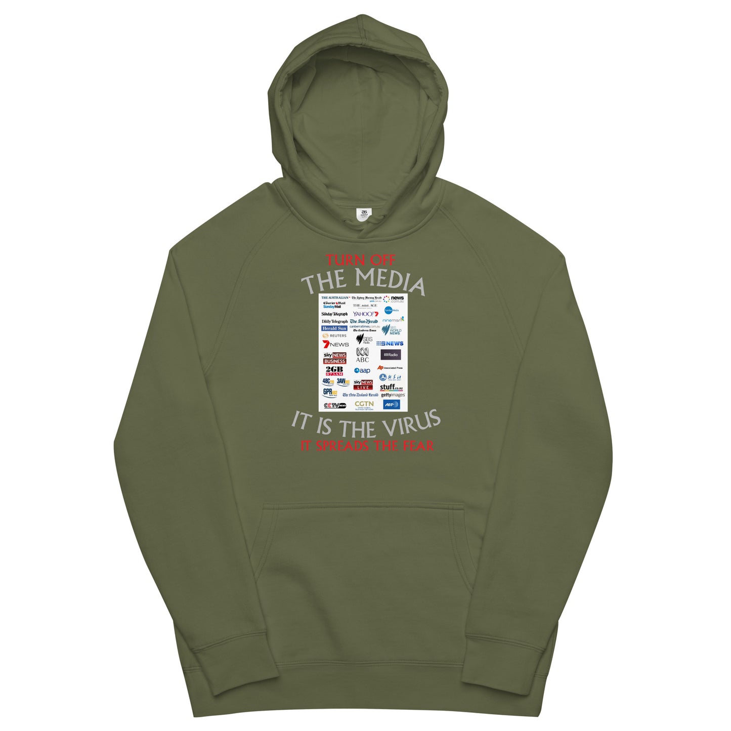 THE VIRUS Unisex kangaroo pocket hoodie