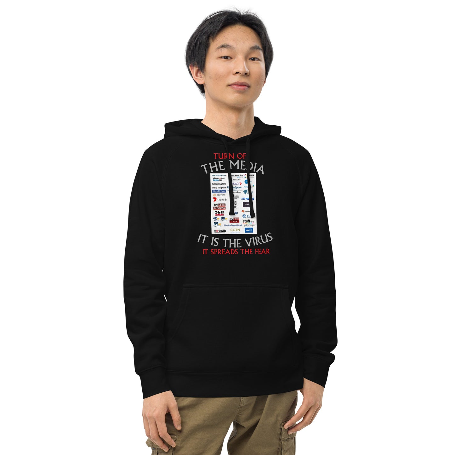 THE VIRUS Unisex kangaroo pocket hoodie