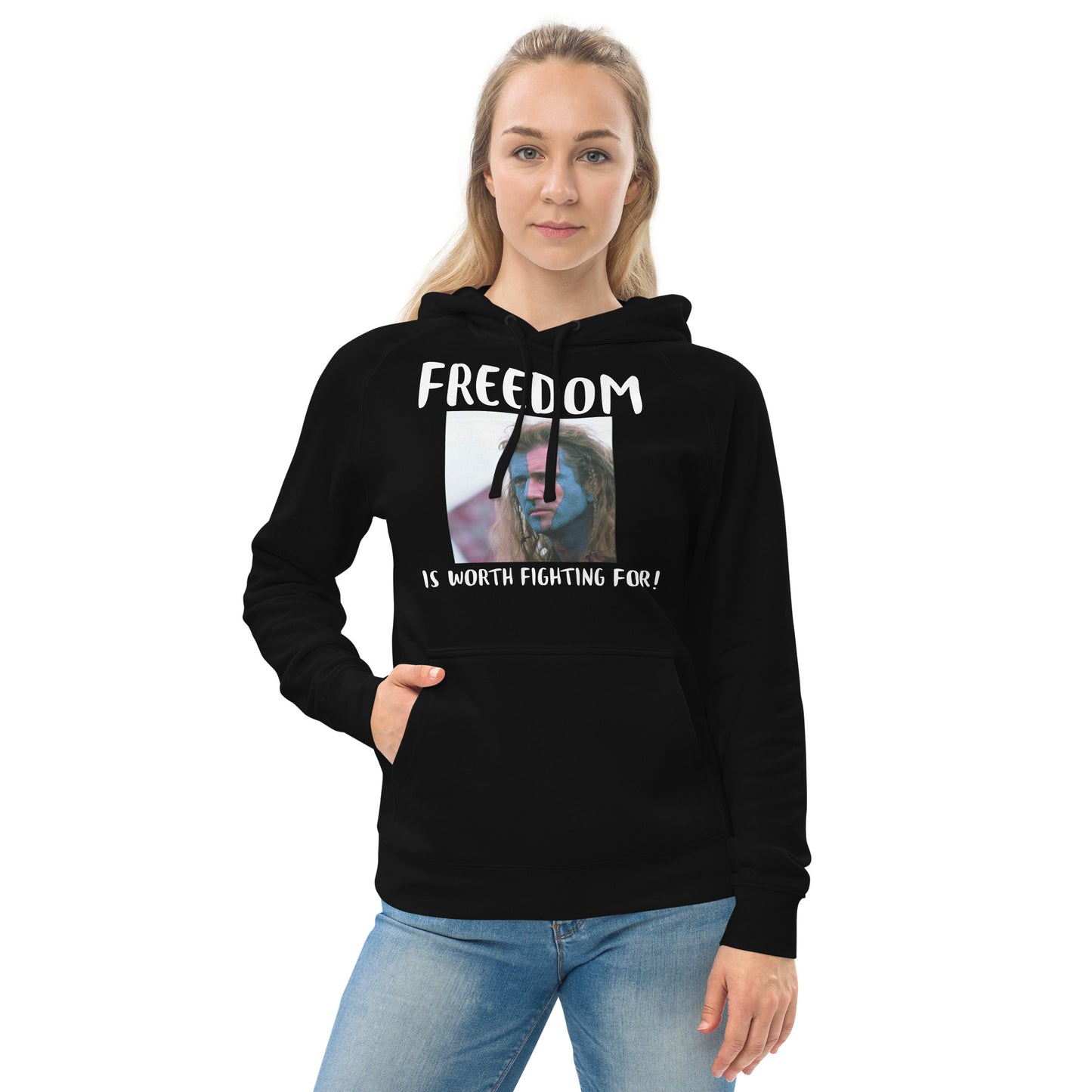 FREEDOM IS Unisex kangaroo pocket hoodie