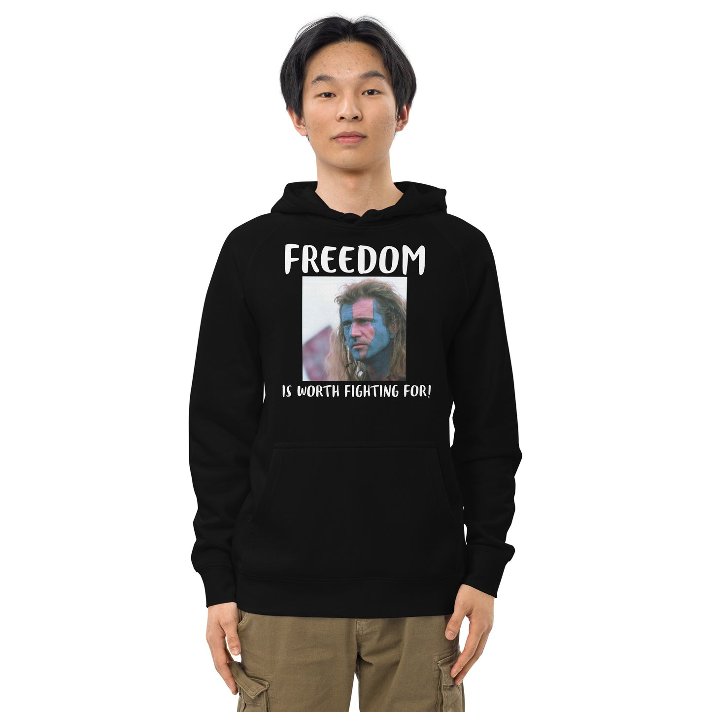 FREEDOM IS Unisex kangaroo pocket hoodie