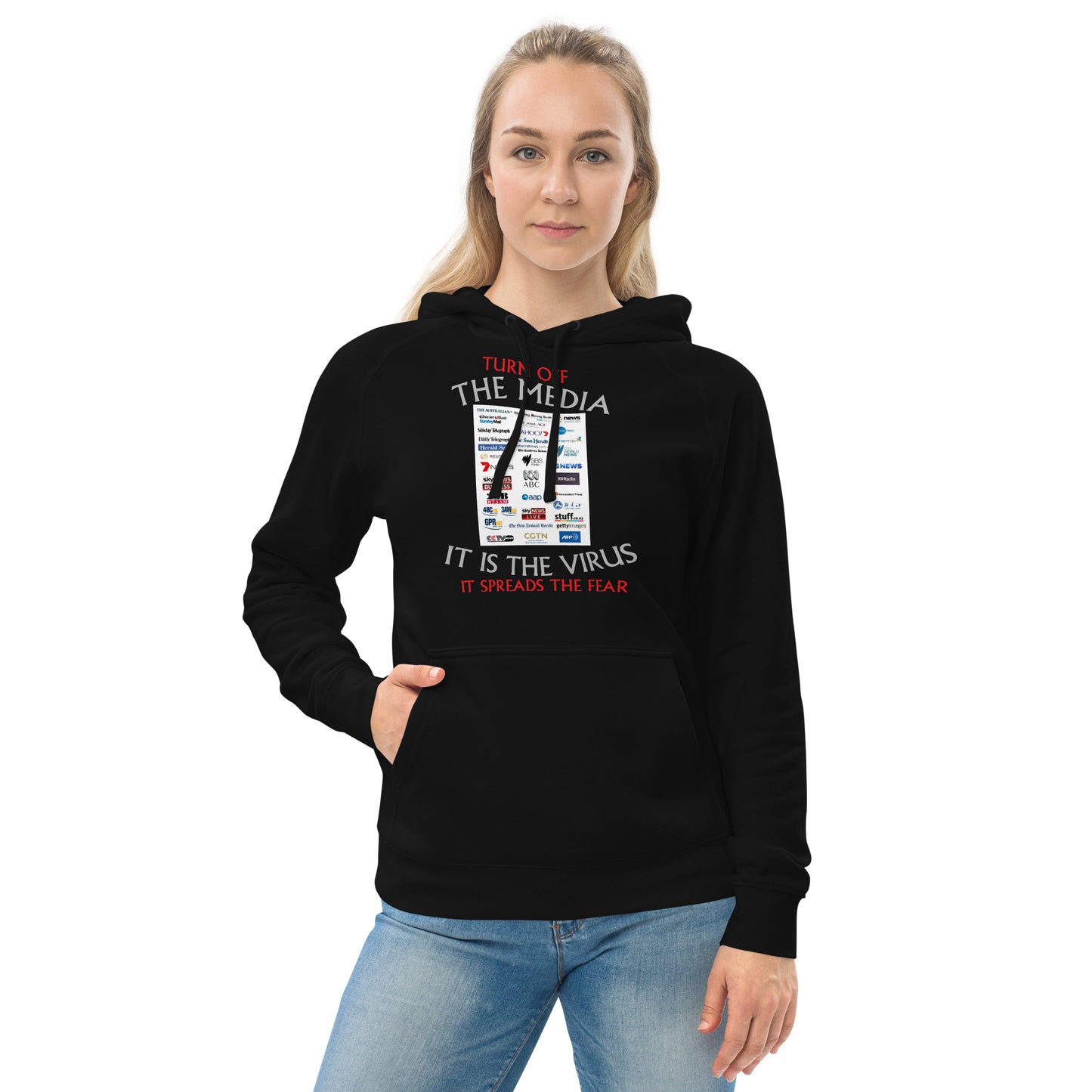 THE VIRUS Unisex kangaroo pocket hoodie