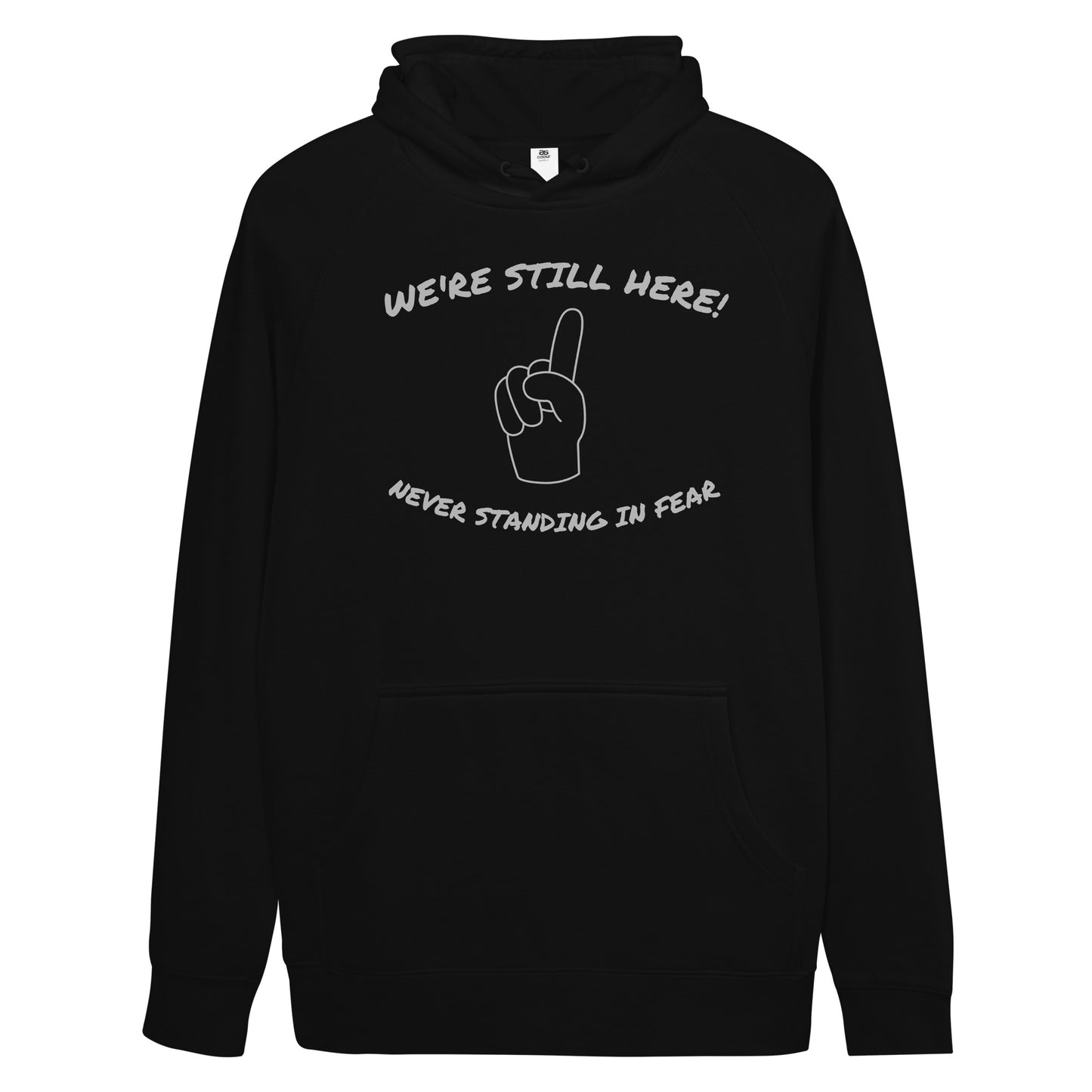 WE'RE STILL HERE Unisex kangaroo pocket hoodie