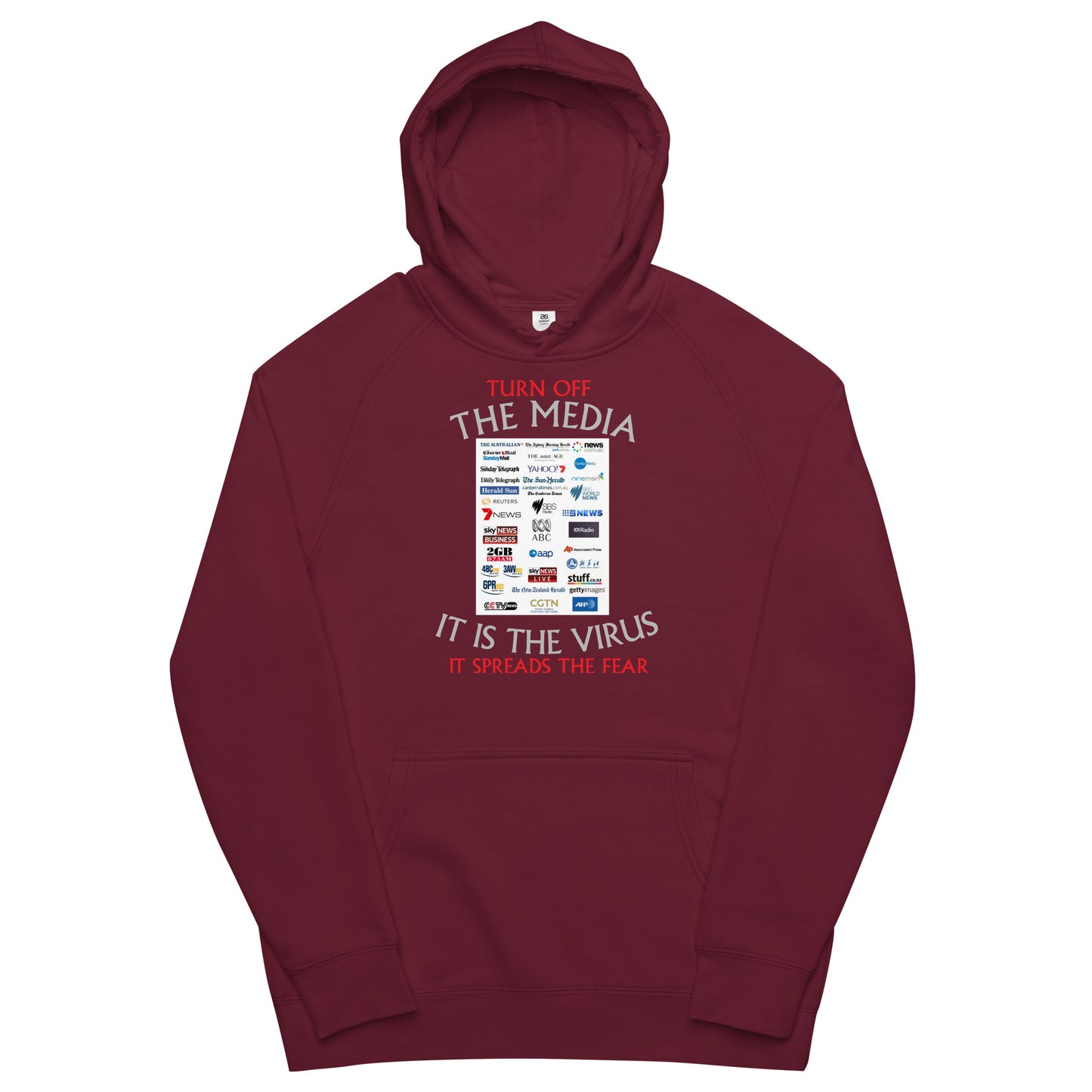 THE VIRUS Unisex kangaroo pocket hoodie