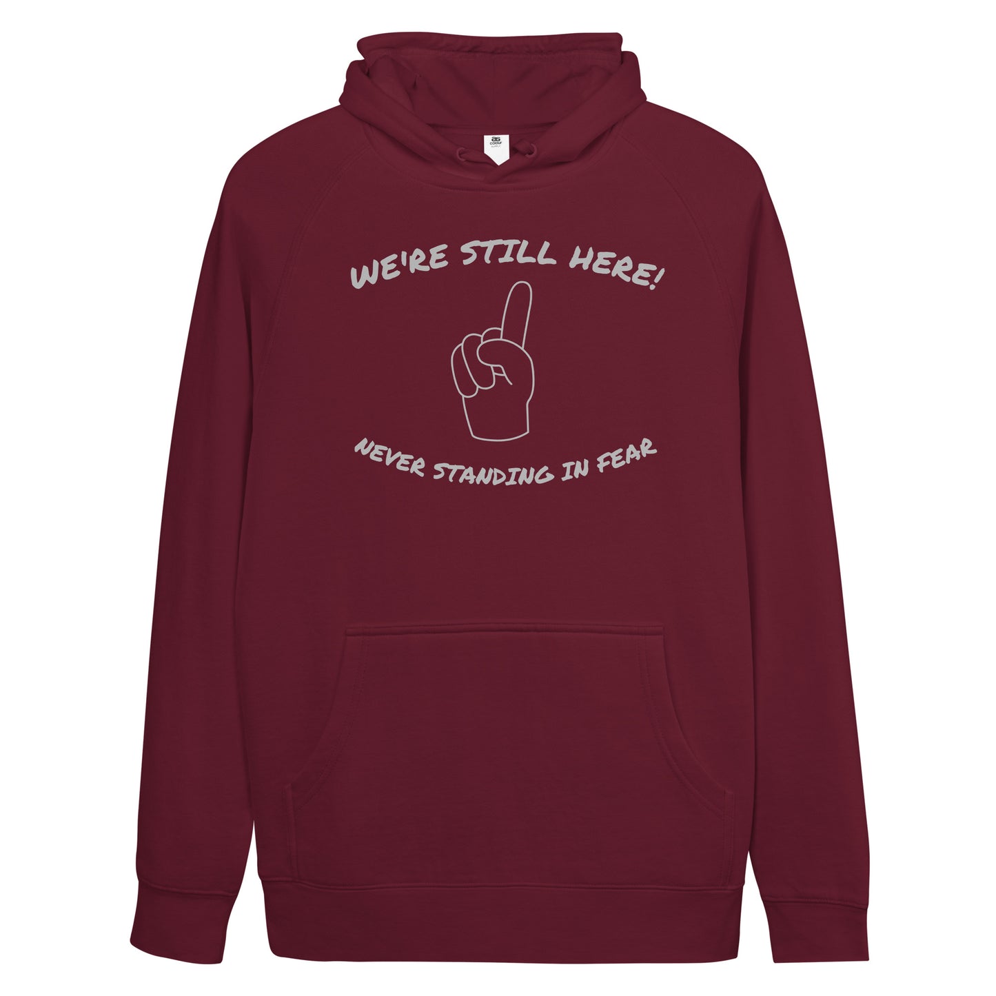 WE'RE STILL HERE Unisex kangaroo pocket hoodie