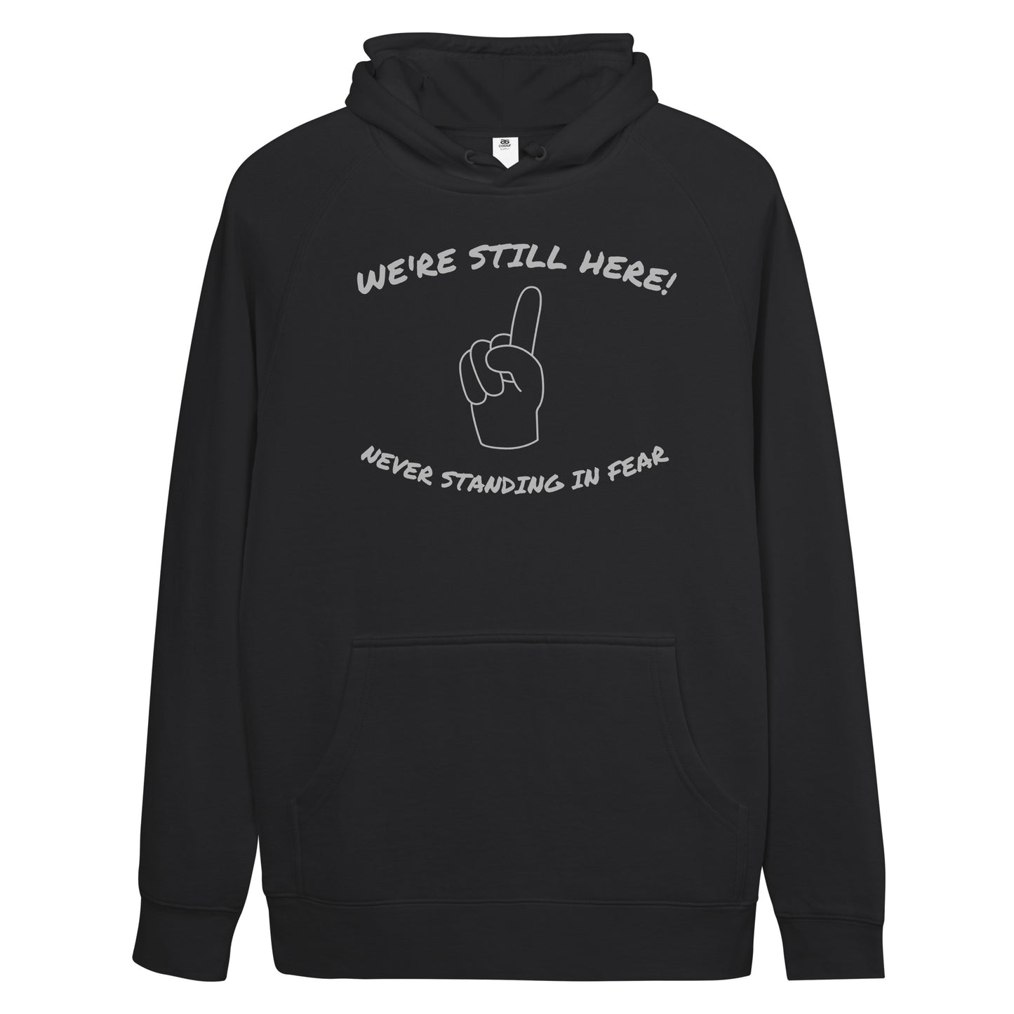 WE'RE STILL HERE Unisex kangaroo pocket hoodie