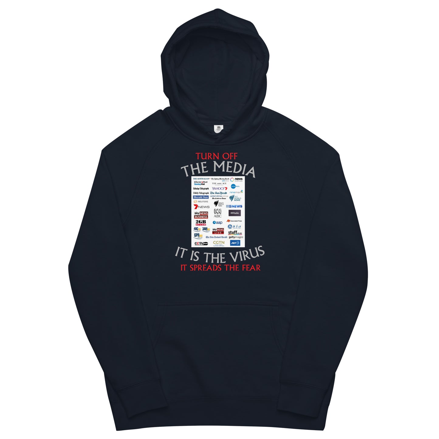THE VIRUS Unisex kangaroo pocket hoodie