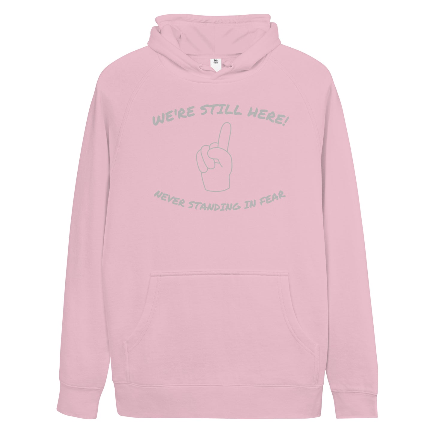 WE'RE STILL HERE Unisex kangaroo pocket hoodie