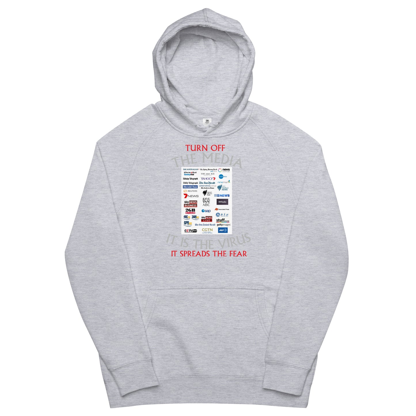 THE VIRUS Unisex kangaroo pocket hoodie