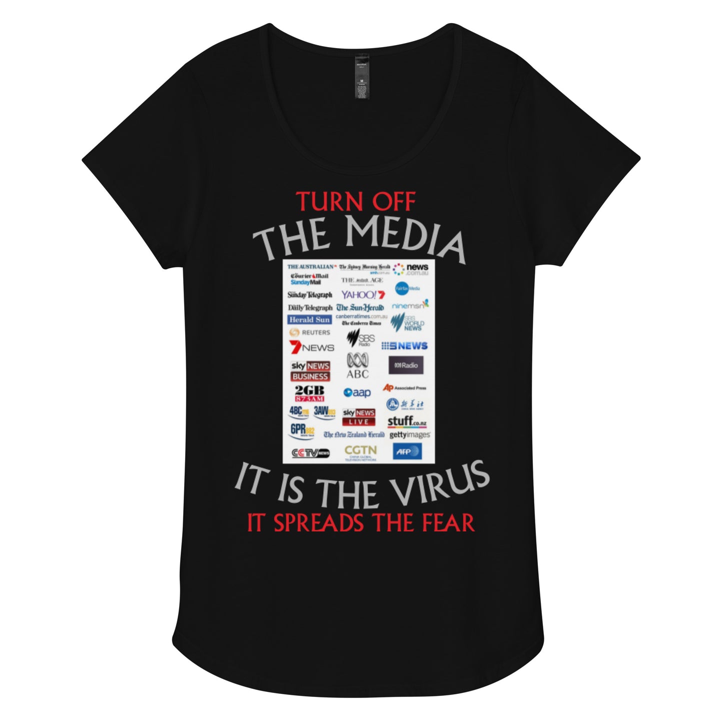THE VIRUS Women’s round neck tee