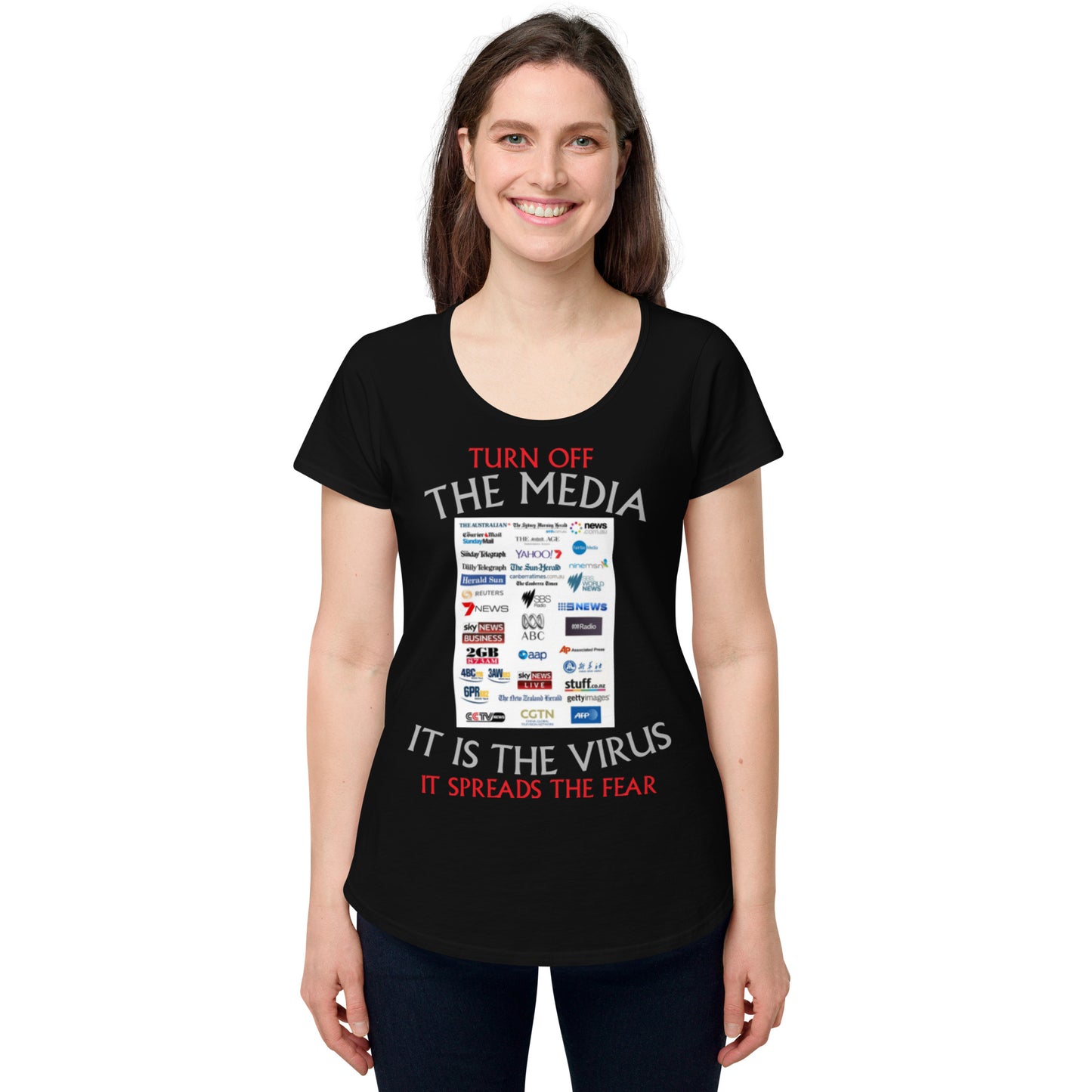 THE VIRUS Women’s round neck tee