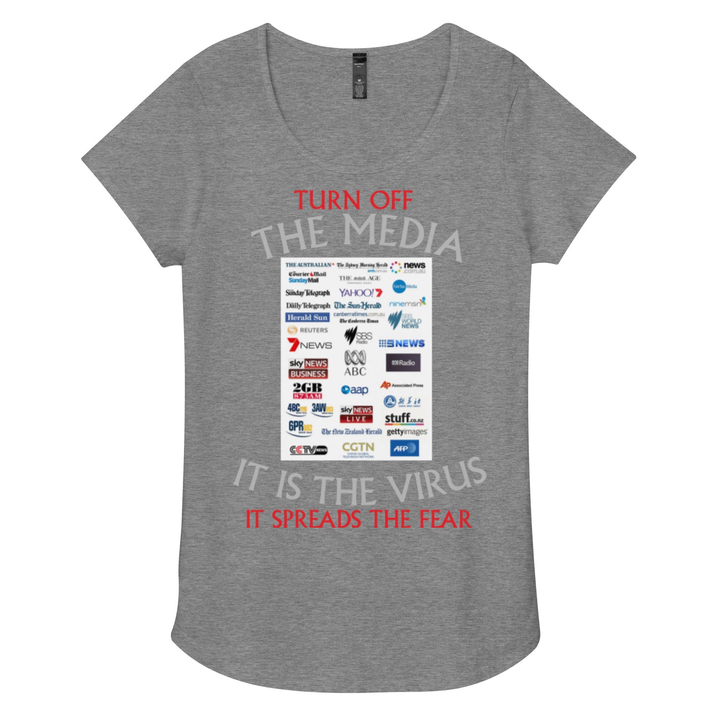 THE VIRUS Women’s round neck tee