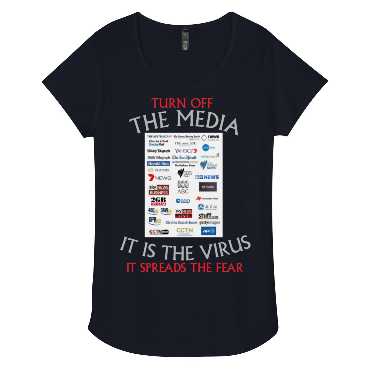 THE VIRUS Women’s round neck tee