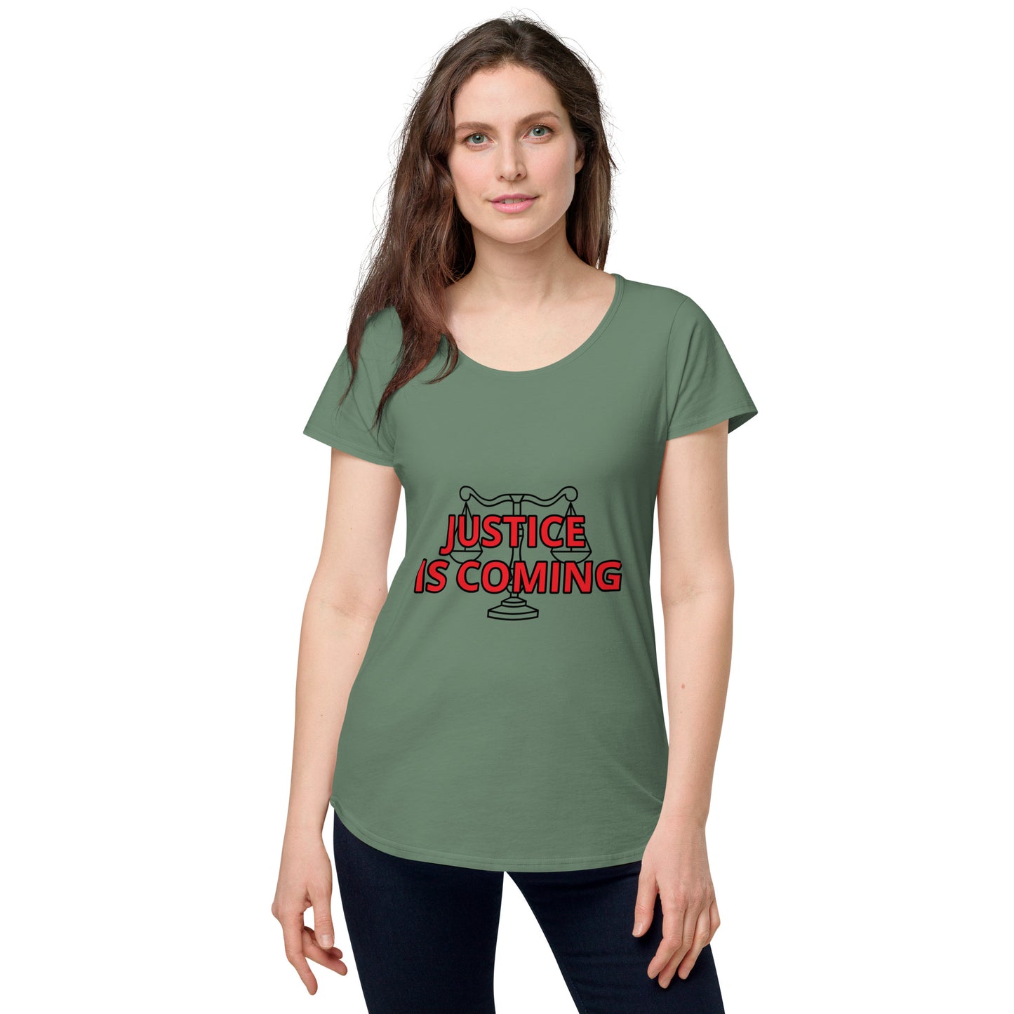 TWD JUSTICE Women’s round neck tee
