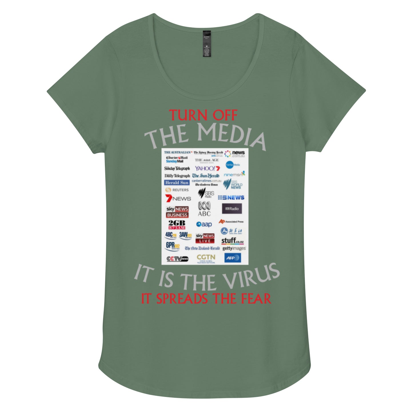 THE VIRUS Women’s round neck tee