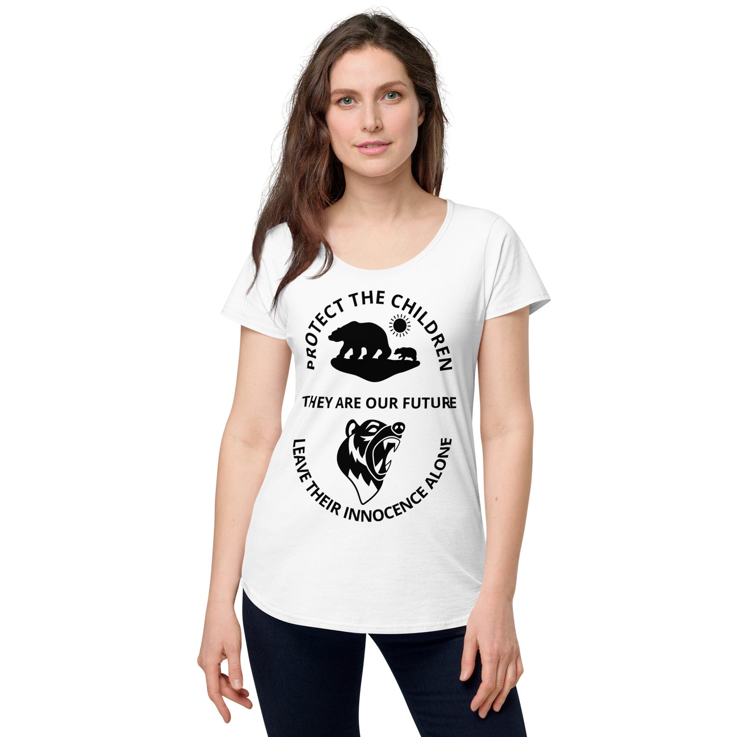 TWD PROTECT THE CHILDREN Women’s round neck tee