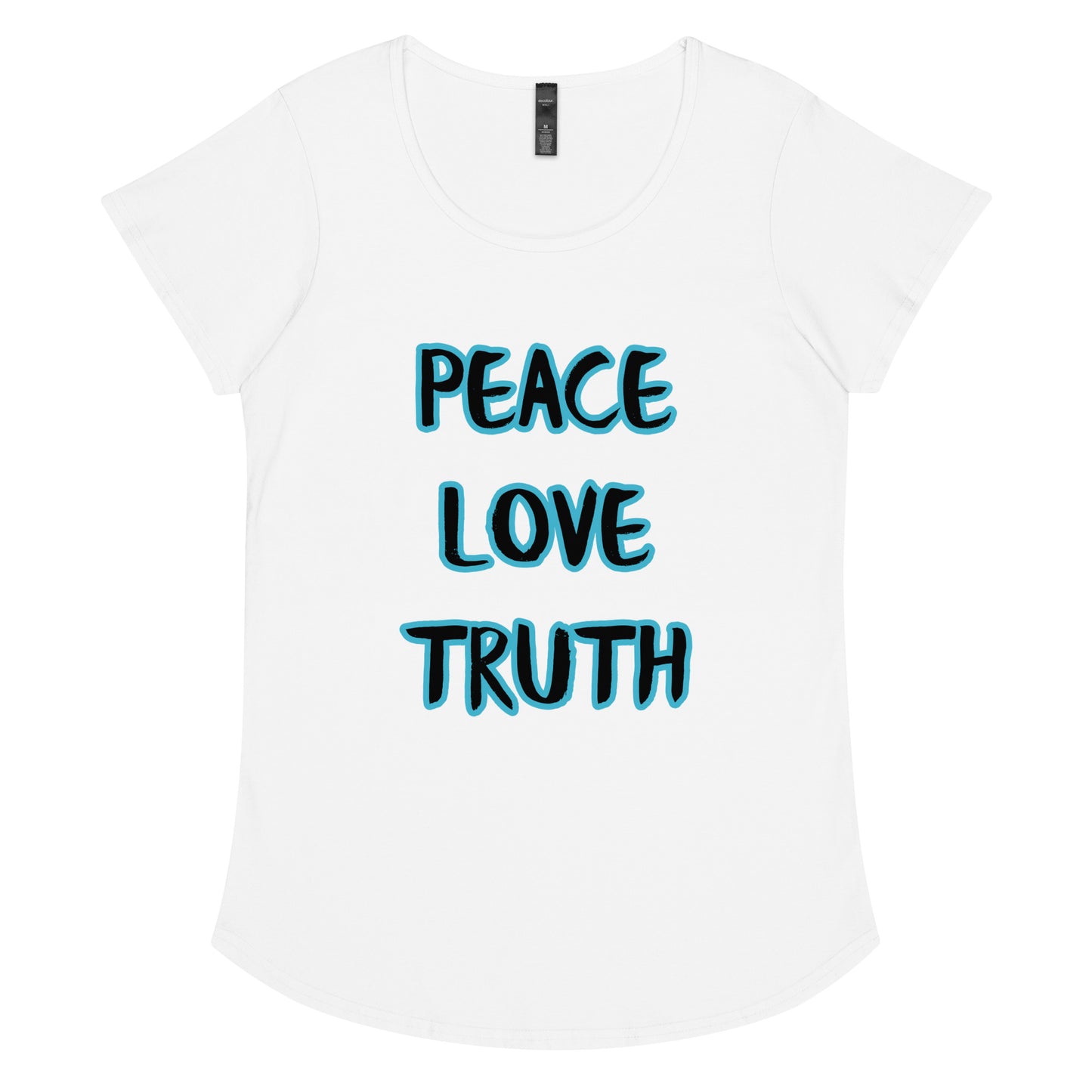 PEACE LOVE TRUTH Women’s round neck tee
