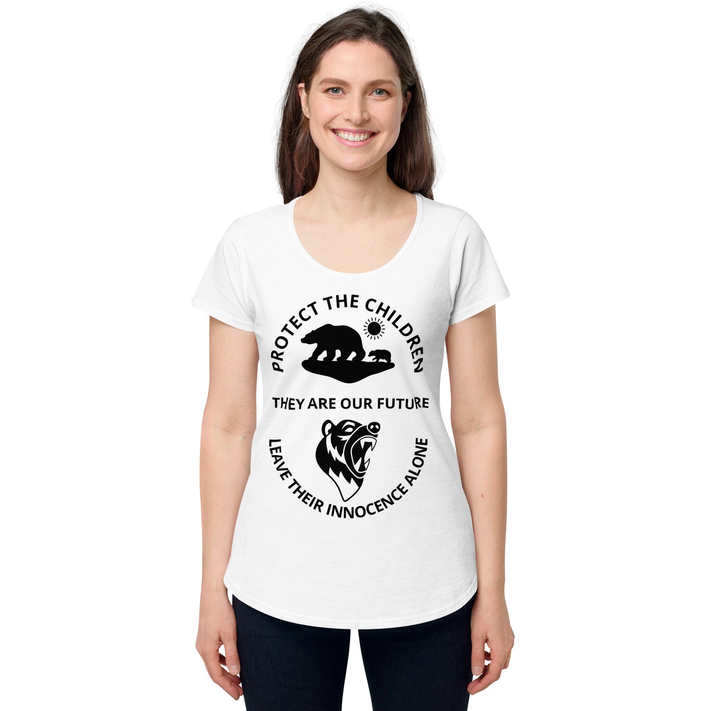 TWD PROTECT THE CHILDREN Women’s round neck tee
