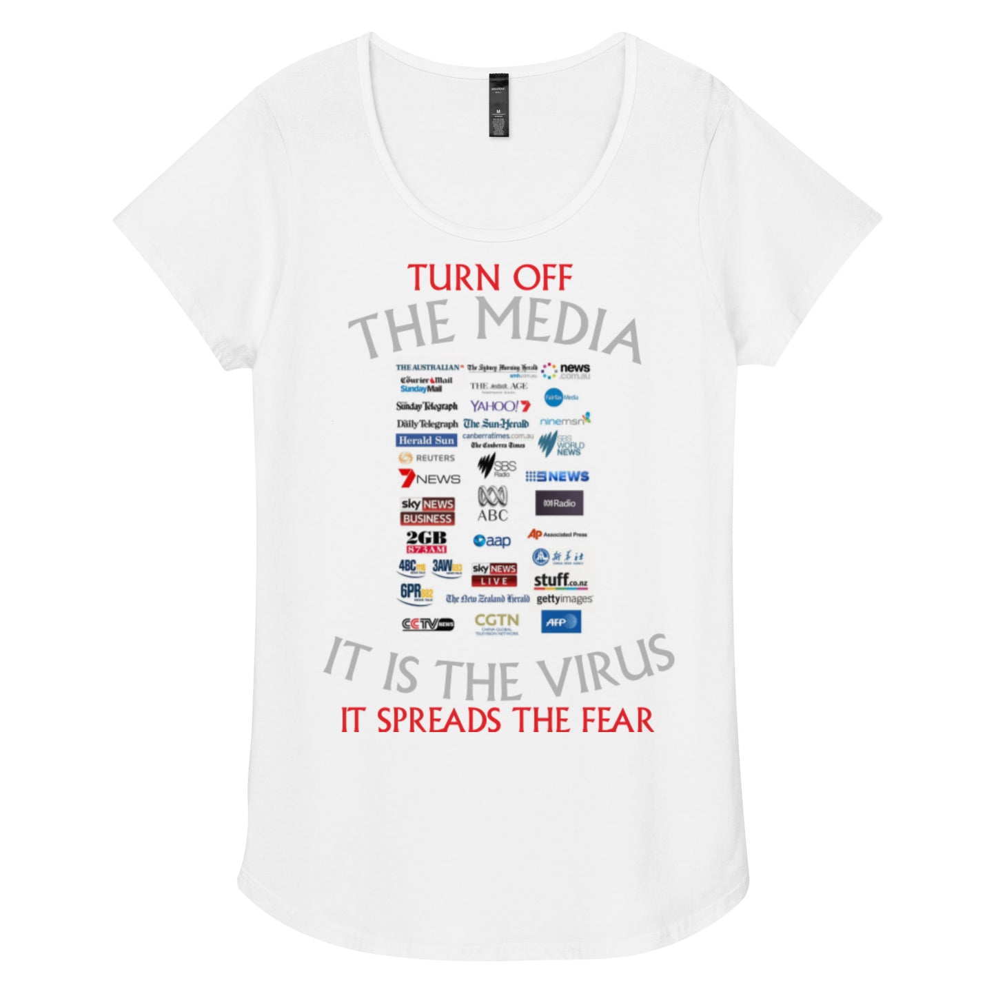 THE VIRUS Women’s round neck tee
