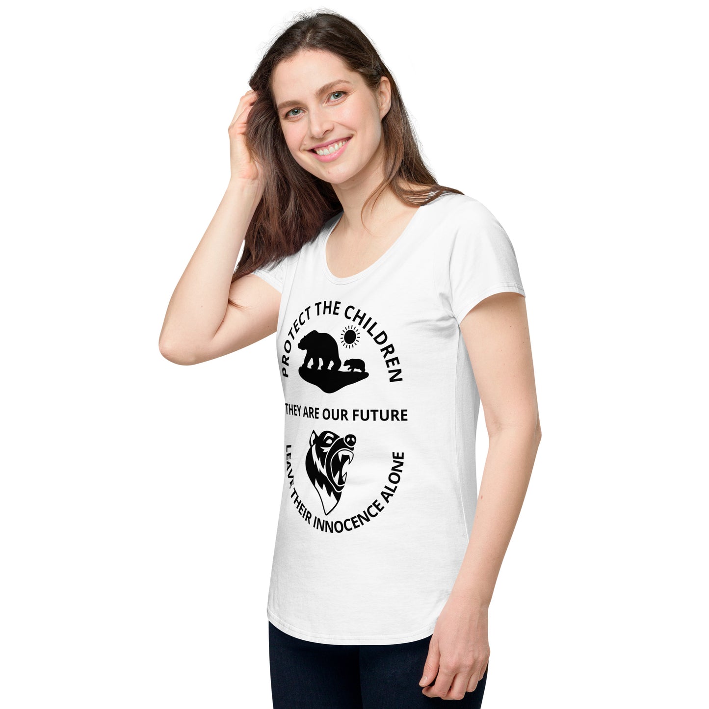 TWD PROTECT THE CHILDREN Women’s round neck tee
